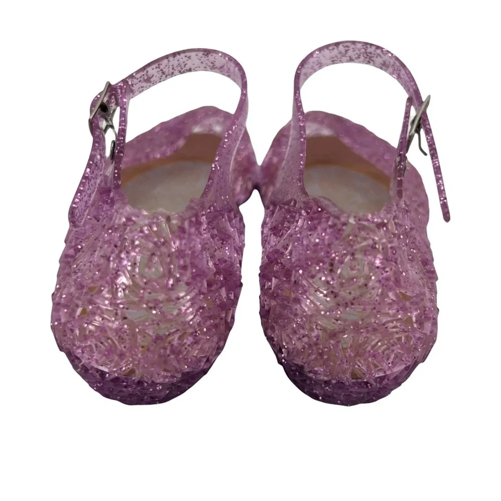 Purple Jelly Mary Jane Wedge Sandals Size 27 Girl’s